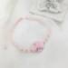 Vaoov Handmade Pink Glass Angel Bracelet