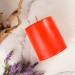 شمعة أسطوانية لون احمر 10 × 10 سم من ميتر