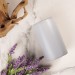 12X7 Cm Mitr Gray Cylinder Candle