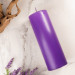 20X7 Cm Mitr Purple Cylinder Candle