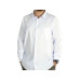 Plus Size Men's Classic Pocket Shirt Lycra White