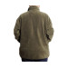 Plus Size Men Sweat Half Zipper Garnished Polar Khaki