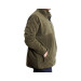 Plus Size Men Sweat Half Zipper Garnished Polar Khaki