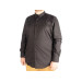 Plus Size Shirt Ukol Pocket Lycra Poplin Black