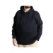 Men Sweatshirt Hooded Kangaroo Pocket Basic Navy Blue