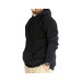 Men Sweatshirt Hooded Kangaroo Pocket Basic Black