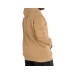 Men Sweatshirt Hooded Kangaroo Pocket Basic Coffee With Milk