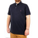 Oversized Men's Tshirt Polo Neck Pocket Classic Pique Navy Blue