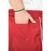 Plus Size Swim Shorts White Line Claret Red