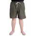 Plus Size Men's Beach Shorts White Line Khaki