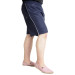 Plus Size Men's Marine Shorts White Line Navy Blue
