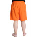 Plus Size Beach Shorts White Line Orange