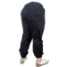 Plus Size Men Linen Cargo Jogger Valencia Navy Blue