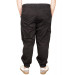 Plus Size Men Linen Cargo Jogger Valencia Black