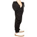 Plus Size Men Linen Cargo Jogger Valencia Black