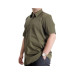 Large Size Men's Classic Shirt Lycra Khaki