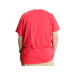 Large Size Men Tshirt Crew Neck Basic Coral