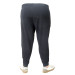 Plus Size Sweatpants Skinny Zippered 22501 Navy Blue