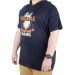 Plus Size Tshirt Hooded Act Now 22128 Navy Blue