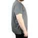 Men's T Shirt Bis Collar Printed Barcode 22145 Antramelange