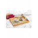 Wooden Glazed Lux Decorated Gold Lacquer Tray- Labyrinth