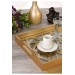 Wooden Glazed Lux Decorated Gold Lacquer Tray- Spider