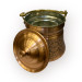 Embossed Copper Yogurt/Milk Pot 3L