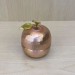 اكسسوار زينة/ وعاء  على شكل تفاحة نحاسية مصنوعة يدوياً