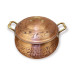 Embroidered Copper Casserole Pot No:3