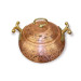 Embroidered Copper Casserole Pot No:1