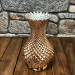 Pyramid Embroidered Small Size Copper Vase