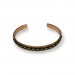 Brass Detailed Tree Bark Bracelet