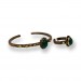 Green Agate Stone Copper Bracelet And Ring