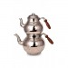 Turna Copper Classic Teapot No. 3 Fine Hand Forged Nickel Turna1955-2