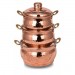 Handmade Original Copper Pots Set Of 3