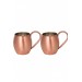 Turna Copper Moscow Mule Cup Flat 500 Ml Set Of 2 Scotch Turna0493-24