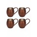 Turna Copper Moscow Mule Glass Straight 500 Ml 4 Piece Set Oxide Turna0493-43