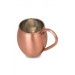 Turna Copper Moscow Mule Cup Flat 500 Ml 4 Piece Set Scotch Turna0493-44