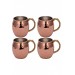 Turna Copper Riva Cup Hand Forged 550 Ml Set Of 4 Red Turna0466-41