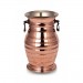 Turna Copper Hyacinth Vase With Handle Plain Red Turna2554-1