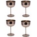 Turna Copper Vino Glass 2 No. Plain 400 Ml 4 Piece Set Nickel Turna0457-42