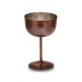 Turna Copper Vino Glass 2 No. Straight 400 Ml 4 Piece Set Oxide Turna0457-43