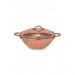 Turna Copper Wok Pan 25 Cm With Lid Hand Forged Red Turna4812-1