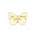 10 Pieces Gift Mirrored Plexiglass Wardrobe Ornament Butterfly Pattern