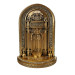 A Decorative Piece In The Form Of A Mosque Niche, Decorated With Crystal Stone, A Religious Gift, Yellow Color