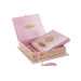 Gift Quran Set With Velvet Covered Sponge Box - Pink