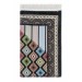 Tile Patterned Chenille Prayer Rug - Black Color