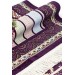 Patterned Chenille Prayer Rug - Purple Color
