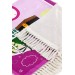 سجادة صلاة للأطفال بطباعة رقمية - رسمة الكعبة مع بالون بلون زهري - مقاس 44 × 78 سم