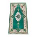 Woven Based Bamboo Carpet Prayer Rug - Green